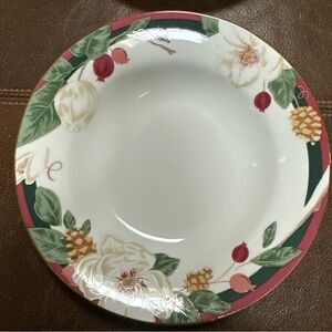 Vintage Tienshan Magnolia Fine China Bowl 8" Soup‎ Salad